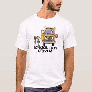 Camisetas y regalos del conductor del autobús