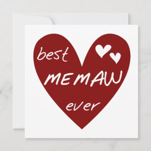 Camisetas y regalos del corazón rojo mejor memaw