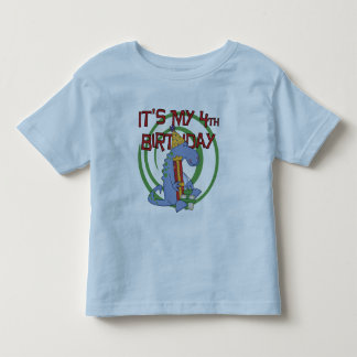 Camisetas y regalos del cuarto cumpleaños de Dinos