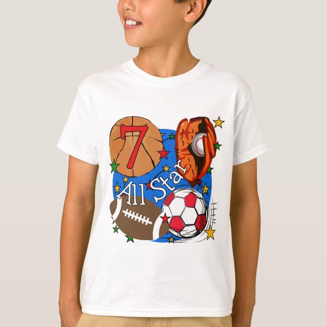 Camisetas y regalos del cumpleaños de los deportes (Anverso)