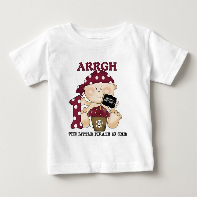 Camisetas y regalos del cumpleaños del pirata del (Anverso)