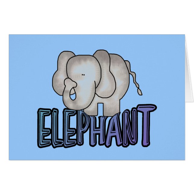 Camisetas y regalos del elefante (Anverso (Horizontal))