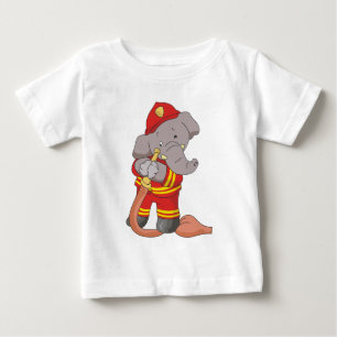 Camisetas y regalos del elefante del bombero