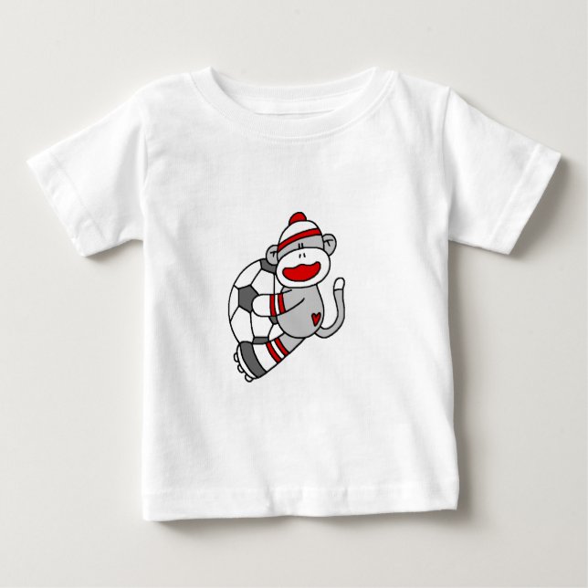 Camisetas y regalos del fútbol del mono del (Anverso)