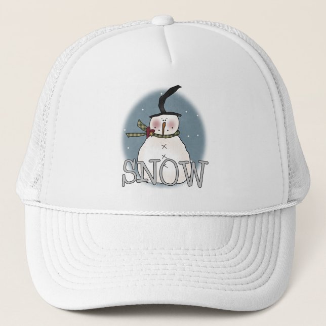 Camisetas y regalos del Gorra Stovepipe Snowman (Anverso)