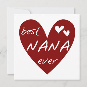 Camisetas y regalos del mejor corazón rojo de Nana