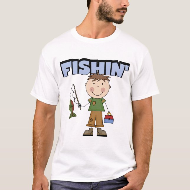 Camisetas y regalos del muchacho de Fishin (Anverso)