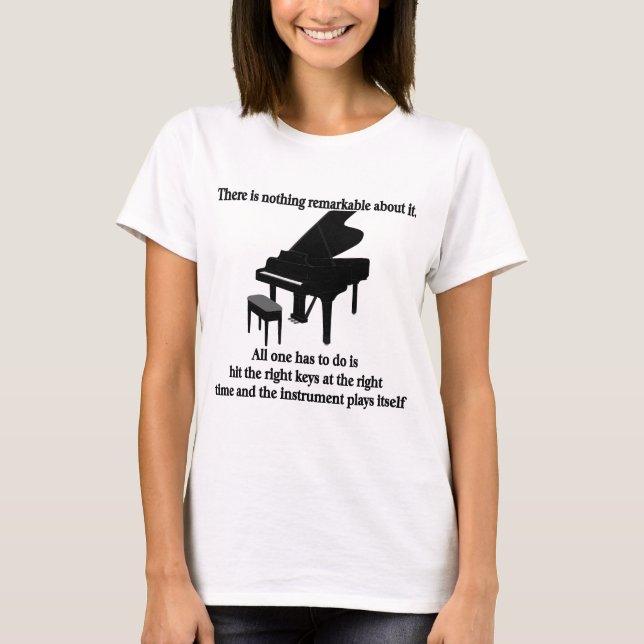 Camisetas y regalos del músico del pianista (Anverso)