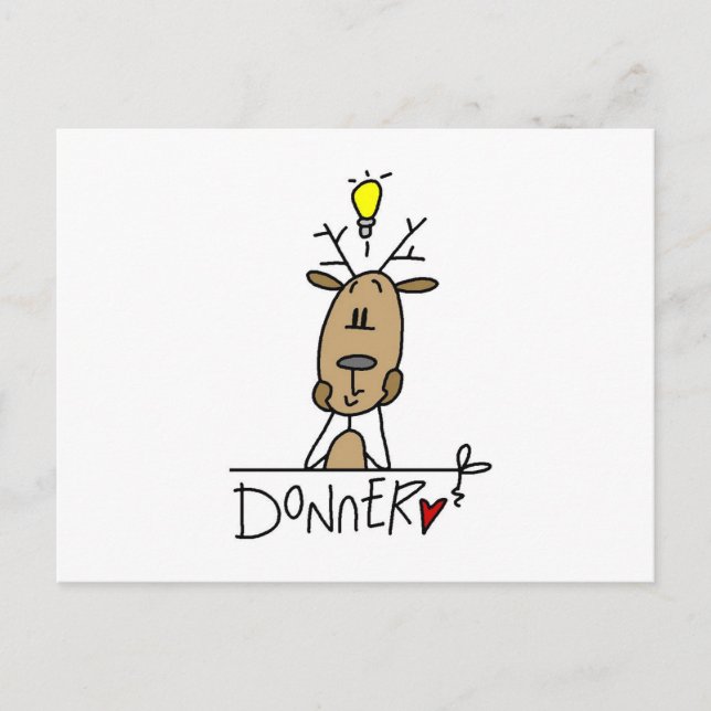 Camisetas y regalos del navidad del reno de Donner (Anverso)