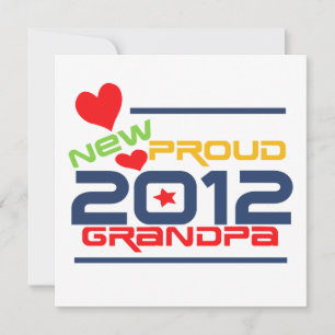 Camisetas y regalos del orgulloso abuelo de 2012
