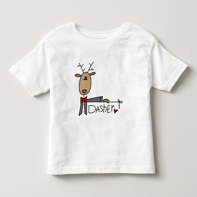 Camisetas y regalos del reno de Dasher (Anverso)