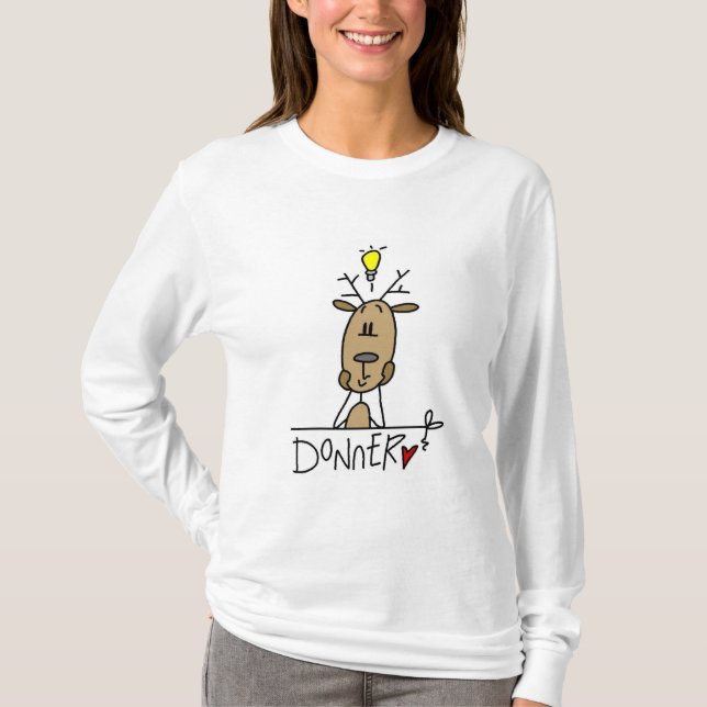 Camisetas y regalos del reno de Donner (Anverso)