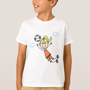 Camisetas y regalos del salto del fútbol del chic