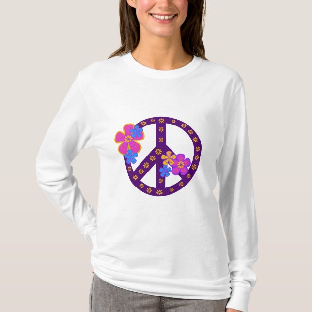 Camisetas y regalos del símbolo de paz de las (Anverso)