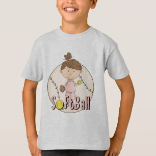 Camisetas y regalos del softball de los chicas