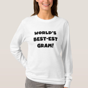 Camisetas y regalos del texto del negro del gramo