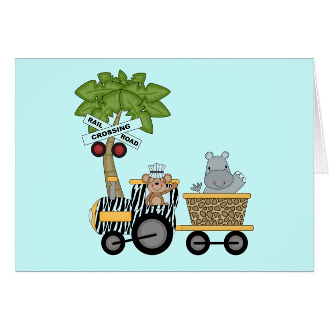 Camisetas y regalos del tren del mono y del (Anverso (Horizontal))