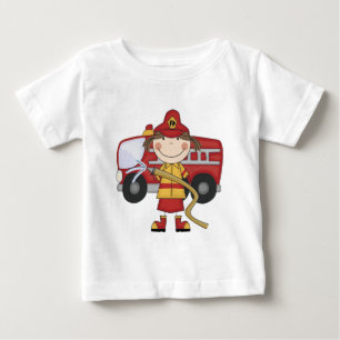 Camisetas y regalos femeninos del bombero