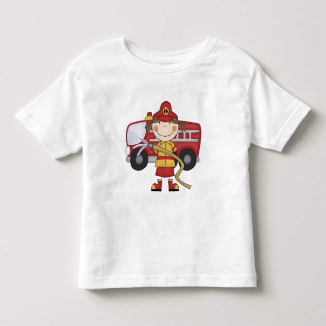 Camisetas y regalos femeninos del bombero (Anverso)