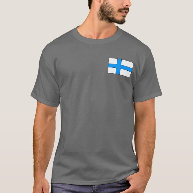 Camisetas y regalos finlandeses de la bandera (Anverso)