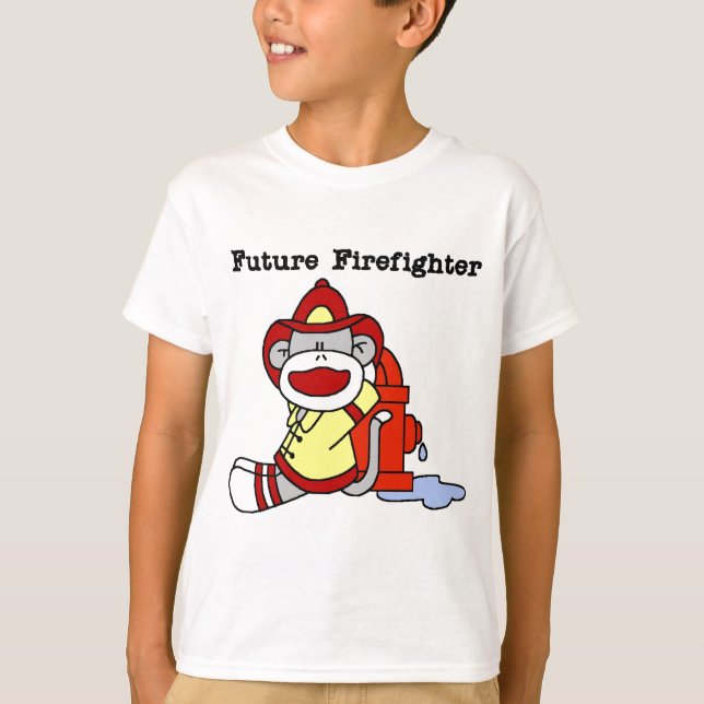 Camisetas y regalos futuros del bombero del mono (Anverso)