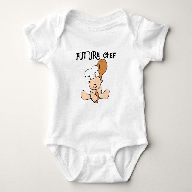 Camisetas y regalos futuros del cocinero del bebé (Anverso)