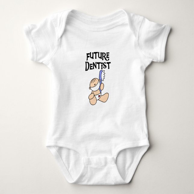 Camisetas y regalos futuros del dentista del bebé (Anverso)