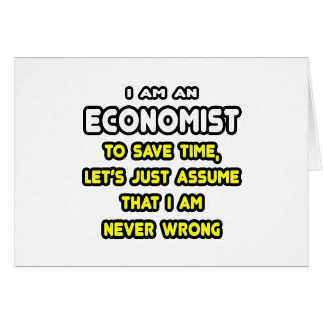 Camisetas y regalos graciosos de Economist (Anverso (Horizontal))