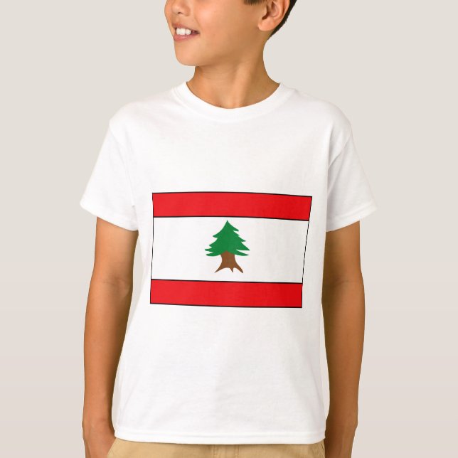 Camisetas y regalos libaneses de la bandera (Anverso)