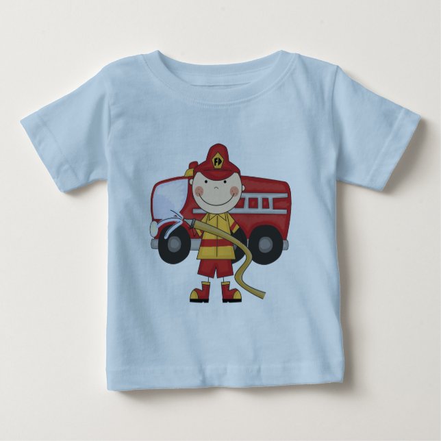 Camisetas y regalos masculinos del bombero (Anverso)