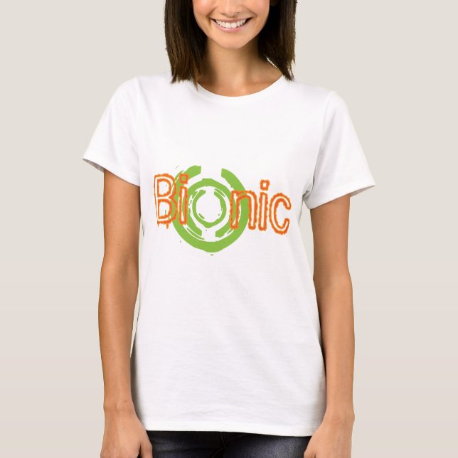 Camisetas y regalos nerviosos Bionic del logotipo (Anverso)