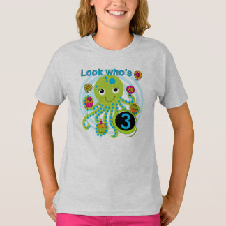 Camisetas y regalos Octopus 3º cumpleaños