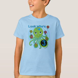 Camisetas y regalos Octopus 3º cumpleaños