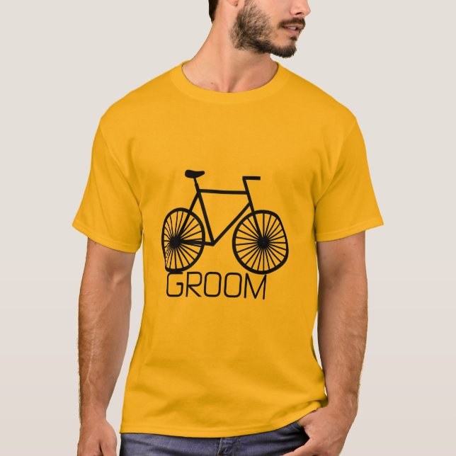 Camisetas y regalos para bicicletas Groom (Anverso)