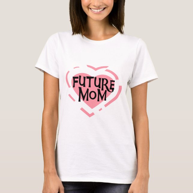 Camisetas y regalos para el corazón rosado de la f (Anverso)