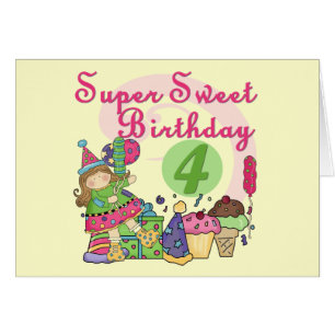Camisetas y regalos para el cuarto cumpleaños