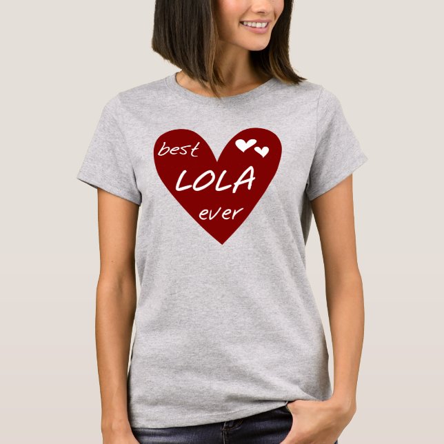 Camisetas y regalos para el mejor corazón rojo Lol (Anverso)