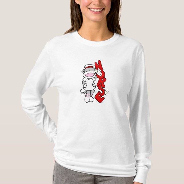Camisetas y regalos para enfermeras de monos (Anverso)