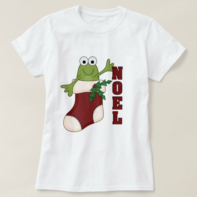 Camisetas y regalos para fiestas de Noel de Rana (Diseño del anverso)