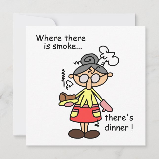 Camisetas y regalos para fumar y cenar (Anverso)