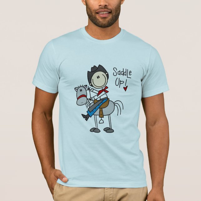 Camisetas y regalos para vaqueros montando a cabal (Anverso)