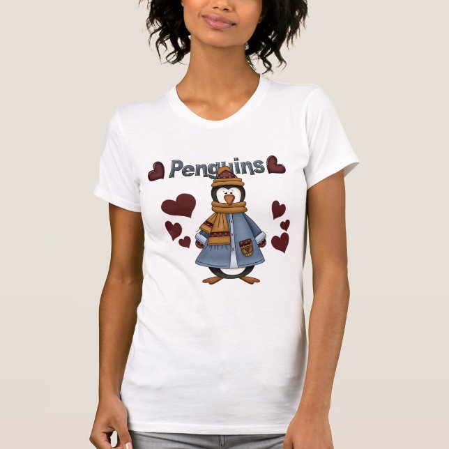 Camisetas y regalos pingüinos de invierno (Anverso)