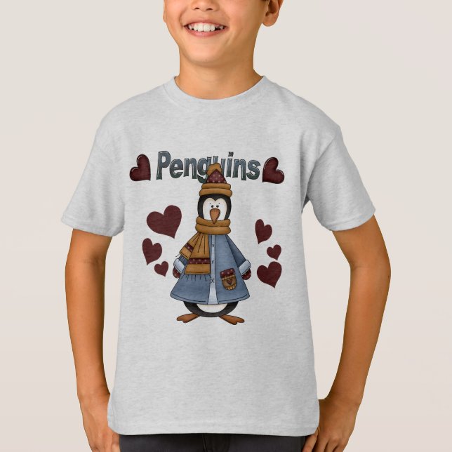 Camisetas y regalos pingüinos de invierno (Anverso)