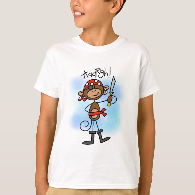 Camisetas y regalos piratas de monos (Anverso)