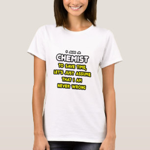 Camisetas y regalos químicos graciosos