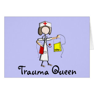 Camisetas y regalos reina del trauma" de la