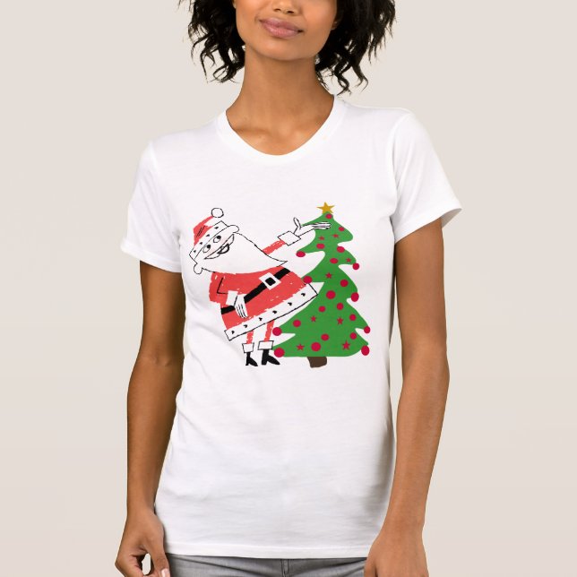 Camisetas y regalos Retro Santa Holiday (Anverso)