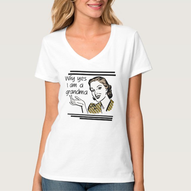 Camisetas y regalos retros de la abuela (Anverso)