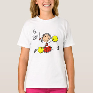 Camisetas y regalos rojos de la animadora