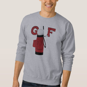 Camisetas y regalos rojos del golf de la bolsa de